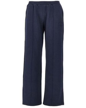 Emporio Armani Logo-Embroidered Track Pants - Blue