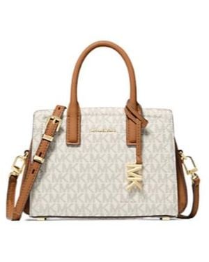 MICHAEL Michael Kors Laila Extra-Small Signature Logo Crossbody Bag - Natural