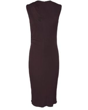 Tom Ford Crewneck Thinstrap Dress - Purple