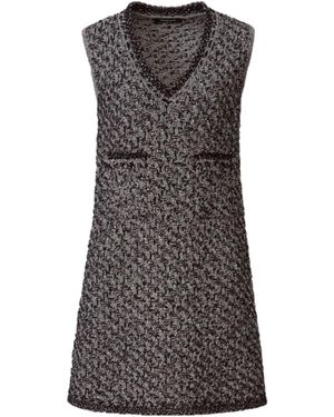 Fabiana Filippi V-Neck Sleeveless Dress - Grey