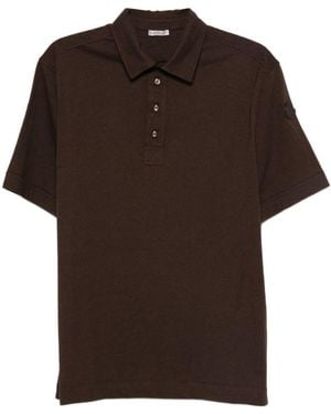 Moncler Cotton Cashmere Polo Shirt - Brown