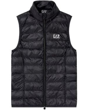 EA7 Vest Core Lady Regular Fit With Ultra Light Padding - Black