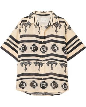 Johanna Ortiz Printed Linen Shirt - Multicolor