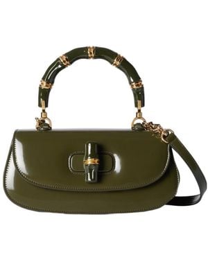 Gucci Bamboo Diva Medium Bag - Green