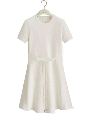Dior Short Belted Dress - White