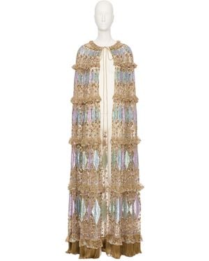 Valentino Long Cape - Metallic