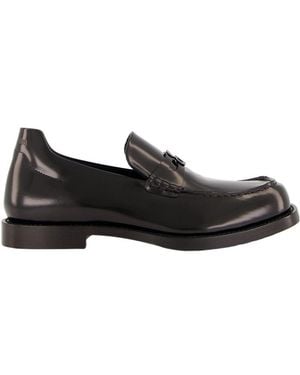 Balenciaga Comfy Square-Toe Loafers - Black