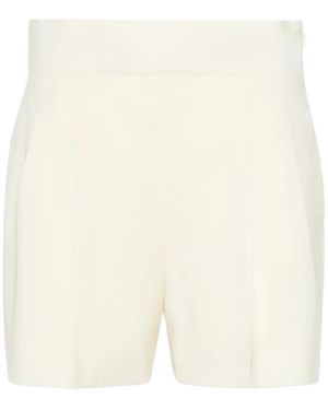Max Mara Pleated Shorts - White
