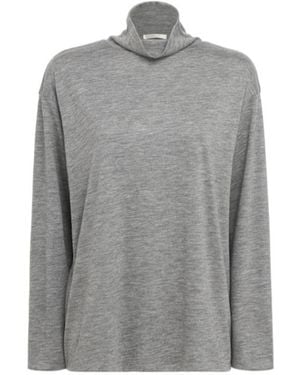 The Row Anapolis Cashmere Turtleneck Jumper - Grey