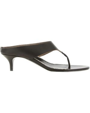 Magda Butrym Thong Mule Heeled Sandals - White