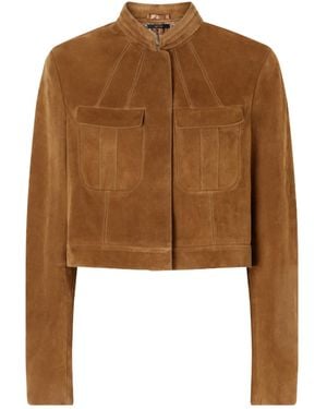 Tom Ford Short Suede Jacket - Brown