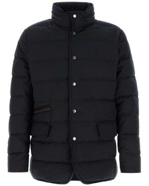 Moorer Ilvo Pum Quilted Down Jacket - Blue