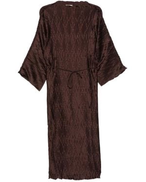 By Malene Birger Belted Pleated Dress - Brown