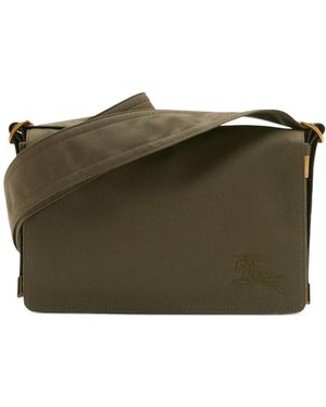 Burberry Ekd Motif Trench Gabardine Crossbody Bag - Green