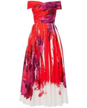 Erdem Off-The-Shoulder Maxi Dress - Red