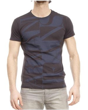 Armani Jeans Logo Printed T-Shirt - Blue