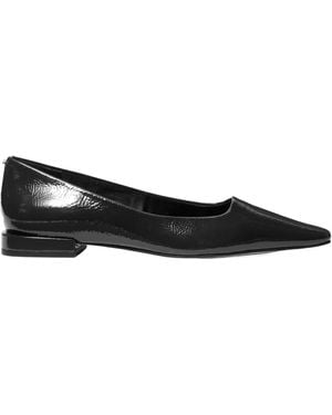 Michael Kors Michael Darrah Crackled Ballet Flats - Black