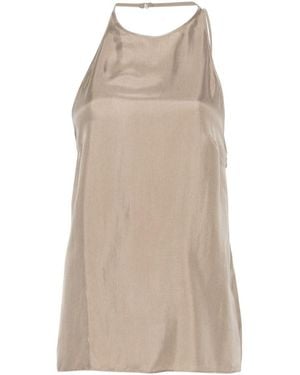 Alysi Thin-Strapped Tank Top - Natural