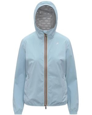 K-Way Zip-Up Hooded Jacket - Blue