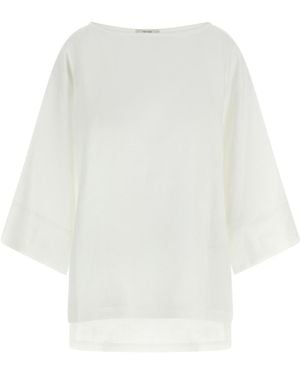 The Row Wide Sleeved Top - White