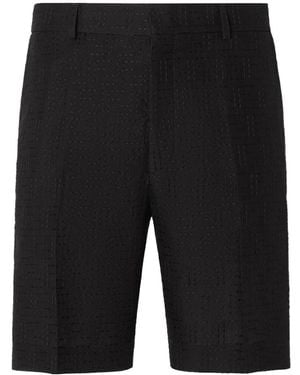 Fendi Ff Jacquard Bermudas Shorts - Black