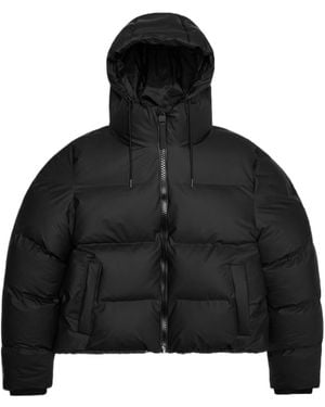 Rains Alta Short Puffer Jacket - Black