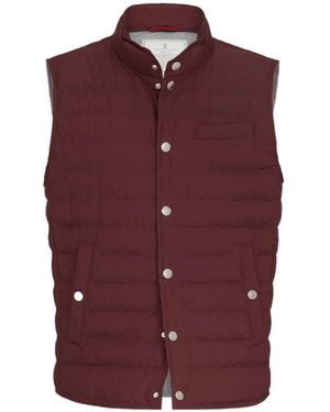 Brunello Cucinelli Lightweight Techno-Fabric Down Vest - Purple