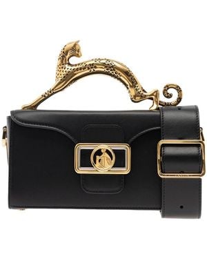 Lanvin Pencil Cat Leather Tote Bag - Black