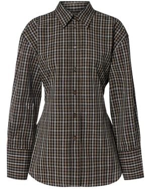 Rohe Plaid Shirt - Black
