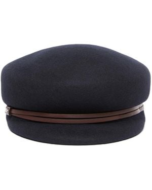 Weekend by Maxmara Felt Trimmed Oval Hat - Blue