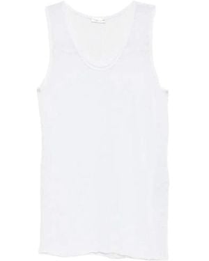 Roberto Collina Sleeveless Knitted Tank Top - White