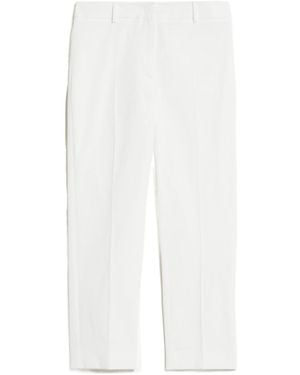 Weekend by Maxmara Cotton Trousers - White