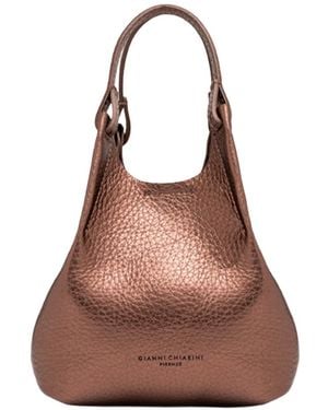 Gianni Chiarini Small Dua Leather Shoulder Bag - Brown