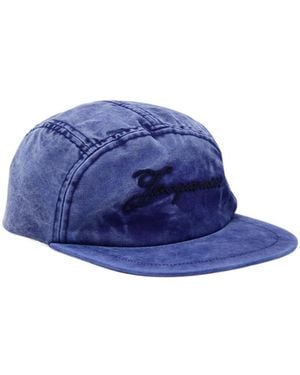 Jacquemus La Casquette Gardian Logo-Embroidered Cotton Cap - Blue
