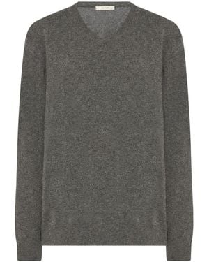 The Row Ligeia Cashmere Sweater - Gray