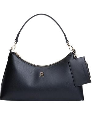 Tommy Hilfiger Logo-Plaque Shoulder Bag - Blue