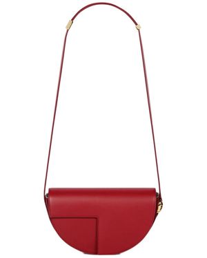 Patou Semi-Round Shoulder Bag - Red