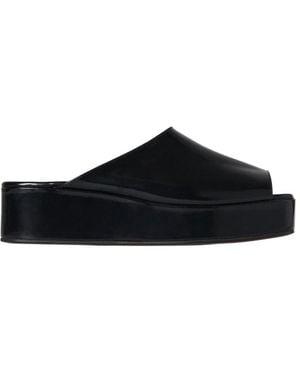 The Row Emi Platform Sandals - Black