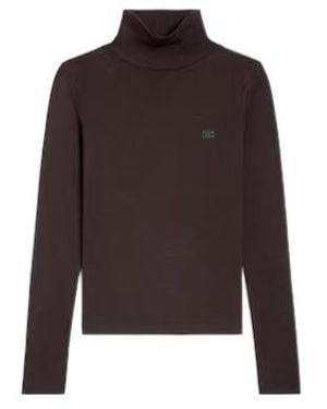 Celine Turtleneck Top - Brown
