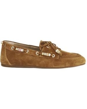Stuart Weitzman Round-Toe Loafers - Brown