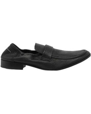 MM6 by Maison Margiela Swing Toe Moccasins - Black