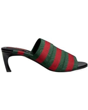 Gucci Mule Sandal With Web - Black