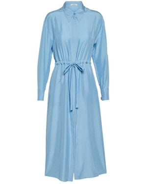 Dorothee Schumacher Lapel Long-Sleeved Dress - Blue