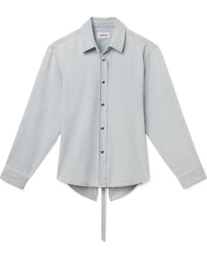 Agolde Cut-Out Shirt - Grey