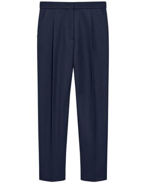 Theory Tapered High-Rise Pants - Blue