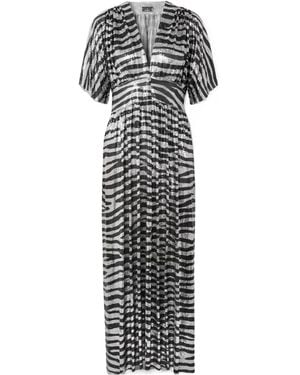 Rabanne Zebra-Print Chainmail Dress - Multicolor