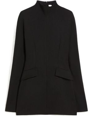 Sportmax Long-Sleeve Mini Dress - Black