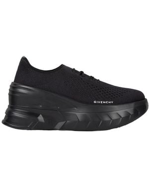 Givenchy Marshmallow Wedge Sneakers - Black
