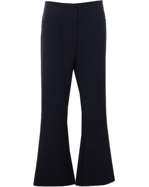 Courreges Courrèges Heritage Cropped Bootcut Pants - Blue