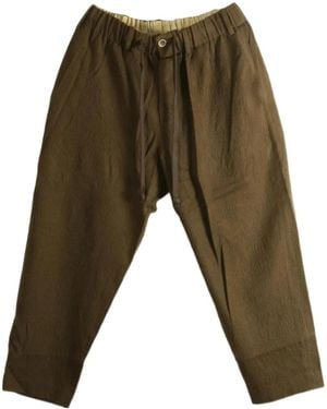 Uma Wang Elastic-Waist Casual Pants - Green